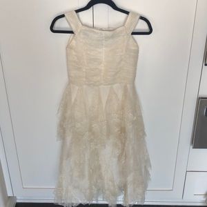 Us Angels off white flower girl dress